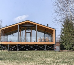 Коттедж Куско с панорамной баней для 6-ти гостей в Rodioncevo Eco Village