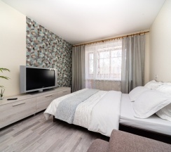 Апартаменты c 1 комнатой с красивым видом из окна в Апартаменты Однокомнатные рядом с рестораном Друзья