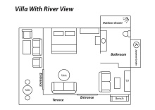 Вилла с видом на реку в Cattani's Riverside Home