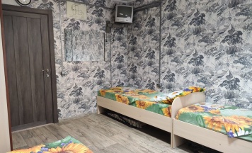 Кровать в общем номере в Подсолнух