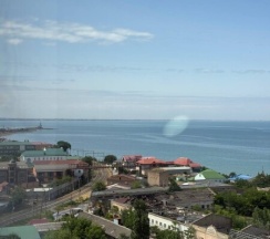 Уютная студия на 13 этаже с панорамным видом на Каспийское море. в Как Дома 05