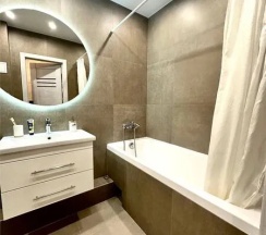 Двухместные апартаменты c 1 комнатой (двуспальная кровать) в Fresh Room на улице Маршала Устинова 3