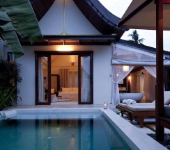 Двухместная Sala Pool вилла двуспальная кровать в SALA Samui Choengmon Beach