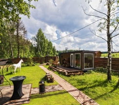 Barnhouse 4 | Баня и банный чан на территории в Берёзовая роща