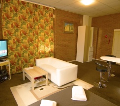 Полулюкс с двуспальной кроватью и диваном в Guest house Happy family