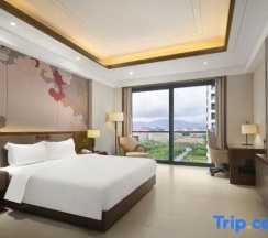 Двухместный номер Standard с красивым видом из окна двуспальная кровать в Jinghai Hotel & Resort