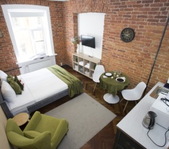 Номер Loft Red с 1 двуспальной кроватью (2+1) в Loft&Home Apartments