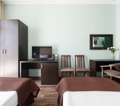 Стандарт 24 кв.м. c кухней | 2 отдельные кровати в Имеретинский