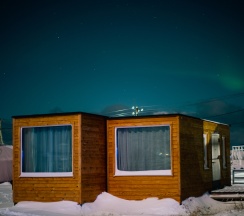 Барнхаус Wood с двуспальной кроватью в Kovcheg 51