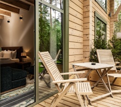 Номер Делюкс с двуспальной кроватью с видом на гору в Grand Chalet Altay