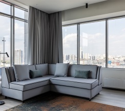 Номер люкс с 1 двуспальной кроватью и балконом в Hyatt Place Ekaterinburg