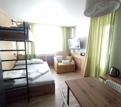 1-комнатные апартаменты студия с двухъярусной кроватью #3 в Easy Studio на улице Пушкинская