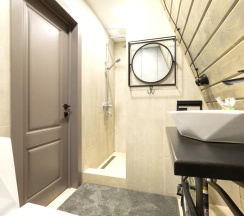 №8 A-Frame 100m2 с купелью и баней(оснащение дома, стоимость купели и бани см. Подробнее) в Les holidays