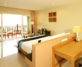 Двухместный номер с видом на океан двуспальная кровать в The Heritage Pattaya Beach Resort
