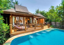 Двухместная вилла Hideaway Pool двуспальная кровать в Santhiya Koh Phangan Resort & Spa