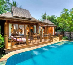 Двухместная вилла Hideaway Pool двуспальная кровать в Santhiya Koh Phangan Resort & Spa
