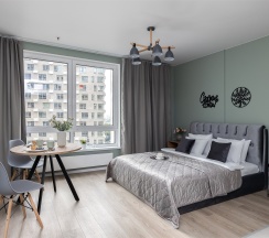 Surf - 3х местные делюкс-апартаменты около м.Сокол (20 этаж) в Smart Lofts Moscow