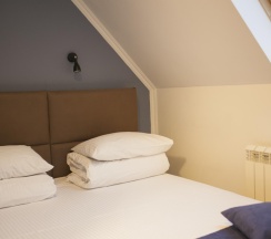 Номер стандарт с 1 двуспальной кроватью (мансарда) в Альпина