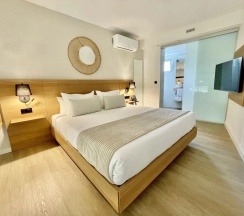 Двухместные апартаменты Deluxe с видом на город (2 отдельные кровати) в Hotel emblemático Hi Suites