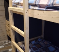 Кровать в двухместном номере в Якорная