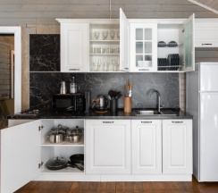 Шале с камином в Шале Мануки эн