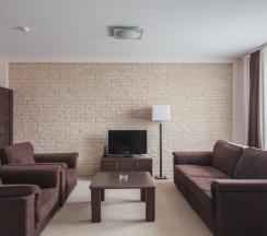 Апартаменты Superior c 1 комнатой с балконом и с красивым видом из окна в Комплекс апартаментов Комфорт