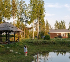 Шале в японском саду в Шале Мануки эн