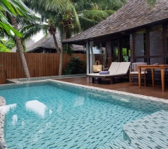 Двухместная Pool Villa Tropical двуспальная кровать в Silavadee Pool Spa Resort