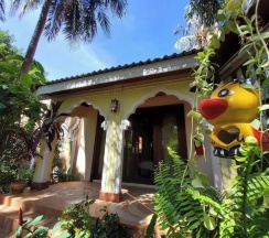 Двухместная вилла двуспальная кровать в Vartika Resovilla KuiBuri Beach Resort and Villas