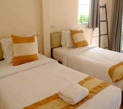 Двухместное бунгало с балконом 2 отдельные кровати в Fah Talay Resort