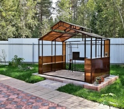 Двухместная студия Standard с красивым видом из окна двуспальная кровать в Усадьба Коноваловых