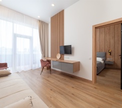 Семейный двухкомнатный с балконом в Vista mare