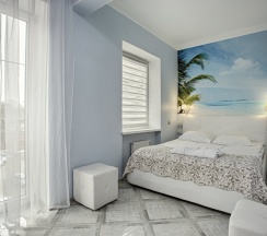 Двухместные апартаменты 11 с видом на парк двуспальная кровать в Exclusive Hotel&Apartments