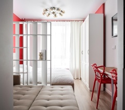 3-местные апартаменты студия в Apartments Private (Апартментс Прайвит) на шоссе Волоколамское