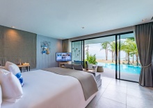 Двухместный номер Pool Access Grand с видом на море двуспальная кровать в La Vela Khao Lak