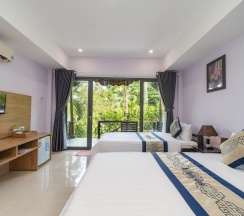 Трёхместное бунгало с видом на сад в Mai Phuong Resort Phu Quoc