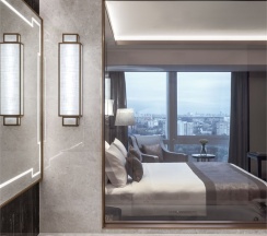 Премиум с одной двуспальной кроватью в Soluxe Hotel Moscow