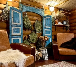 Русский дом-баня в Лесная сказка