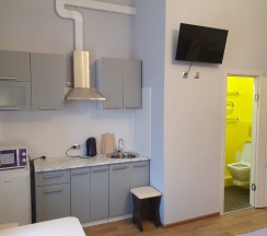 Студия с двумя односпальными кроватями в Советский