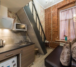 Двухуровневая комната стандарт с 1 двуспальной кроватью в Samsonov Hotels