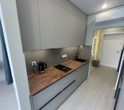 Двухместные апартаменты с красивым видом из окна (двуспальная кровать) в Apartments G-Kvartal Кронштадский