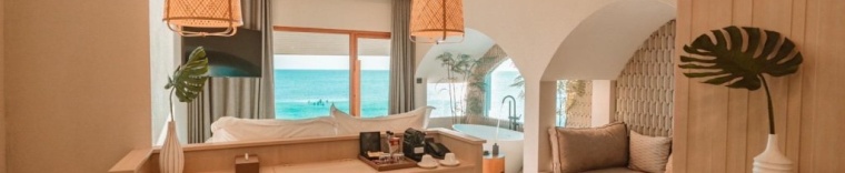 Двухместный люкс с видом на океан двуспальная кровать в Maldives Beach Resort