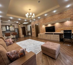 Двухместный номер Deluxe с видом на внутренний двор двуспальная кровать в City Stay Apart Hotel Almaty