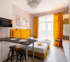Апартаменты с кроватью в U-Apart
