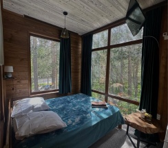 Двухместный номер с видом на лес и горы в 7 Небо