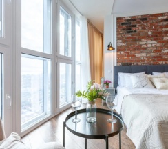 Апартаменты c 1 комнатой с балконом в RentPlaza