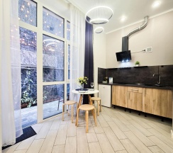 1-комнатные апартаменты студия Адлер, ул. Прибрежная д.10 кв. 6 в Апартаменты Делюкс на улице Прибрежная