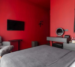 Двухместный номер Superior (двуспальная кровать) в Апартаменты Red room в NikolaevBuilding