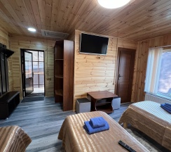 Трехместный номер с 3 односпальными кроватями в Силагор