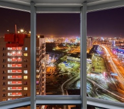 «Sky Apartment ЖК Манхэттен 16 этаж», Студия, Яковлева, 5, ID 74-057 в "ИннХоум Апартаменты"